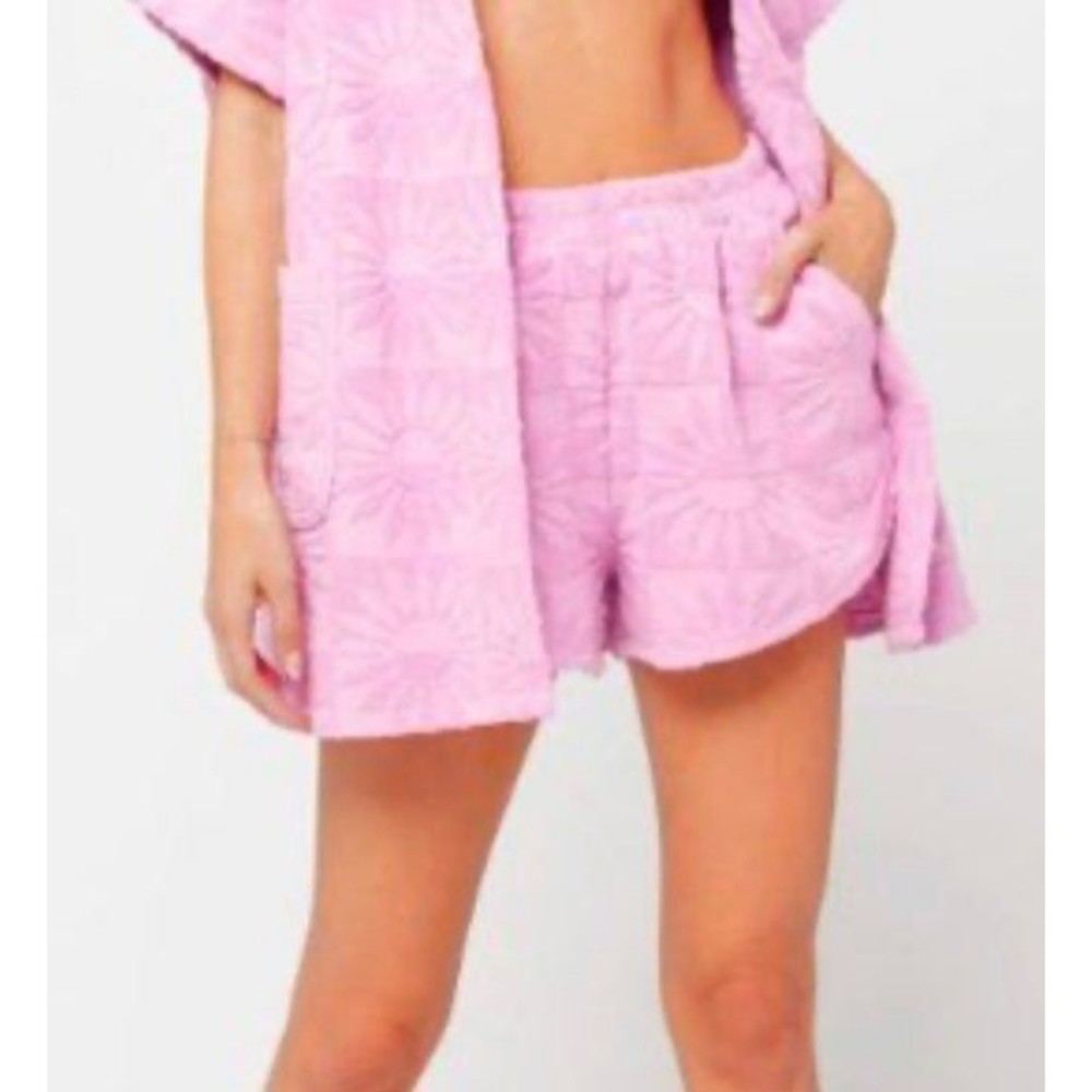 Free People Soleil Shorts l*space pink terry shorts SMALL